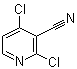 structure of CAS# 180995-12-4, 2,4-Dichloro-3-pyridinecarbonitrile;2,4-Dichloronicotinonitrile