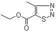 结构式 CAS# 18212-20-9, 4-甲基-1,2,3-噻二唑-5-甲酸乙酯