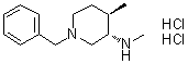 结构式 CAS# 1821769-41-8, (3S,4R)-N,4-二甲基-1-(苯基甲基)-3-哌啶胺二盐酸盐