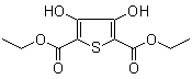 structure of CAS# 1822-66-8, Diethyl 3,4-dihydroxythiophen-2,5-dicarboxylate;2,5-Diethoxycarbonyl-3,4-dihydroxythiophene; 3,4-Dihydroxy-2,5-dicarbethoxythiophene; Dicetol; Diethyl 3,4-dihydroxy-2,5-thiophenedicarboxylate; ; NSC 57502