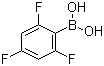 structure of CAS# 182482-25-3, 2,4,6-Trifluorophenylboronic acid;2,4,6-Trifluorobenzeneboronic acid