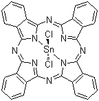 structure of CAS# 18253-54-8, Tin(IV) phthalocyanine dichloride