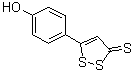 结构式 CAS# 18274-81-2, 5-(4-羟基苯基)-3H-1,2-二硫杂环戊烯-3-硫酮