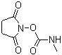 structure of CAS# 18342-66-0, N-Succinimidyl-N-methylcarbamate