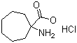 结构式 CAS# 183429-63-2, 1-氨基环庚烷甲酸甲酯盐酸盐