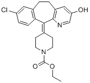 structure of CAS# 183483-15-0, Loratadine 3-Hydroxy Impurity;3-Hydroxy Loratadine;ethyl 4-(13-chloro-6-hydroxy-4-azatricyclo[9.4.0.03,8]pentadeca-1(11),3(8),4,6,12,14-hexaen-2-ylidene)piperidine-1-carboxylate