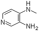 结构式 CAS# 1839-17-4, 3-氨基-4-(甲基氨基)吡啶