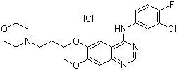 Gefitinib hydrochloride molecular structure (CAS 184475-55-6)