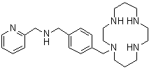 结构式 CAS# 185991-24-6, N-[[4-(1,4,8,11-四氮杂环十四烷-1-基甲基)苯基]甲基]-2-吡啶甲胺