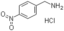 结构式 CAS# 18600-42-5, 4-硝基苄胺盐酸盐; 对硝基苄胺盐酸盐