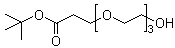 结构式 CAS# 186020-66-6, 3-[2-[2-(2-羟基乙氧基)乙氧基]乙氧基]丙酸叔丁酯