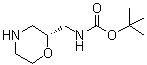 结构式 CAS# 186202-57-3, [(2R)-2-吗啉基甲基]氨基甲酸叔丁酯