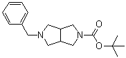 结构式 CAS# 186202-73-3, 5-苄基六氢吡咯并[3,4-c]吡咯-2-羧酸叔丁酯
