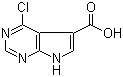 结构式 CAS# 186519-92-6, 4-氯-7H-吡咯并[2,3-d]嘧啶-5-甲酸