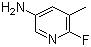 结构式 CAS# 186593-48-6, 2-氟-3-甲基-5-氨基吡啶