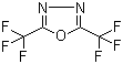 2,5-Bistrifluoromethyl-1,3,4-oxadiazole molecular structure (CAS 1868-48-0)