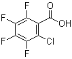 结构式 CAS# 1868-80-0, 2-氯-3,4,5,6-四氟苯甲酸