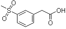结构式 CAS# 1877-64-1, 3-甲烷磺酰基苯乙酸