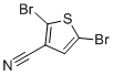 2,5-二溴噻吩-3-甲腈分子结构 (CAS 18792-01-3)