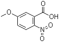 结构式 CAS# 1882-69-5, 5-甲氧基-2-硝基苯甲酸