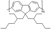 结构式 CAS# 188201-16-3, 聚[9,9-双-(2-乙基己基)-9H-芴-2,7-]