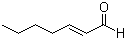 structure of CAS# 18829-55-5, trans-2-Heptenal;(E)-Hept-2-enal