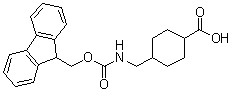 结构式 CAS# 188715-40-4, 4-[[[芴甲氧羰基]氨基]甲基]环己烷羧酸