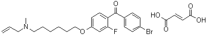 结构式 CAS# 189197-69-1, Ro48-8071 富马酸盐