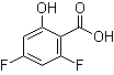 结构式 CAS# 189283-54-3, 2,4-二氟-6-羟基苯甲酸