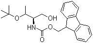 结构式 CAS# 189337-28-8, N-芴甲氧羰基-O-叔丁基-L-苏氨醇; N-[(1R,2R)-2-(1,1-二甲基乙氧基)-1-(羟基甲基)丙基]氨基甲酸 9H-芴-9-甲酯