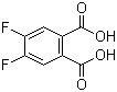 结构式 CAS# 18959-31-4, 4,5-二氟邻苯二甲酸; 4,5-二氟-1,2-苯二甲酸