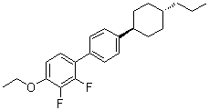 structure of CAS# 189750-98-9, 4-Ethoxy-2,3-difluoro-4'-(trans-4-propylcyclohexyl)-1,1'-biphenyl;3-HBB(2F,3F)-O2; CPY 3O2
