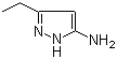 structure of CAS# 1904-24-1, 3-Ethyl-1H-pyrazol-5-amine;3-Amino-5-ethyl-1H-pyrazole