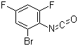 结构式 CAS# 190774-48-2, 异氰酸 2-溴-4,6-二氟苯酯
