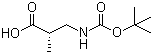 (S)-3-(Boc-amino)-2-methylpropionic acid molecular structure (CAS 190897-47-3)