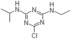 结构式 CAS# 1912-24-9, 阿特拉津; 6-氯-N2-乙基-N4-异丙基-1,3,5-三嗪-2,4 -二胺