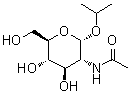1-Methylethyl 2-(acetylamino)-2-deoxy-alpha-D-glucopyranoside molecular structure (CAS 19124-40-4)