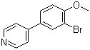 structure of CAS# 191602-60-5, 4-(3-Bromo-4-methoxyphenyl)pyridine