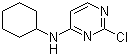 结构式 CAS# 191729-06-3, 2-氯-N-环己基-4-嘧啶胺