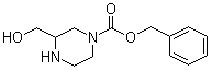 结构式 CAS# 191739-40-9, 3-(羟甲基)哌嗪-1-甲酸苄酯