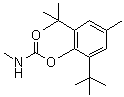 structure of CAS# 1918-11-2, Terbucarb;2,6-Di-tert-butyl-4-methylphenyl-N-methylcarbamate; 2,6-Di-tert-butyl-p-tolyl methylcarbamate; Azak; MBPMC; Terbutol