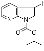 3-碘吡咯并[2,3-b]吡啶-1-羧酸叔丁酯分子结构 (CAS 192189-18-7)