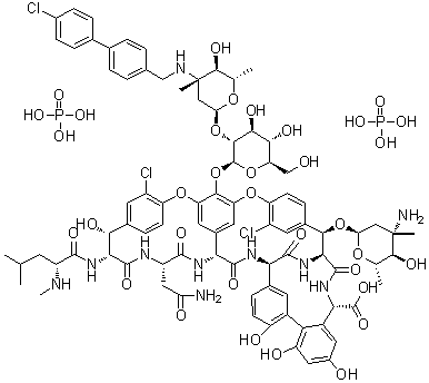 structure of CAS# 192564-14-0, Oritavancin diphosphate;LY 333328 diphosphate