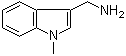 (1-甲基-1H-吲哚-3-基)甲胺分子结构 (CAS 19293-60-8)