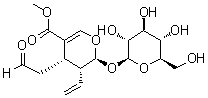 structure of CAS# 19351-63-4, Secologanin;Loniceroside; Loniceroside (iridoid); NSC 640525