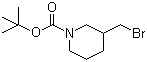 structure of CAS# 193629-39-9, tert-Butyl 3-(bromomethyl)piperidine-1-carboxylate
