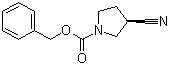 structure of CAS# 193693-69-5, (S)-1-N-Cbz-3-cyanopyrrolidine;Benzyl (3S)-3-cyano-1-pyrrolidinecarboxylate; (S)-3-Cyano-1-pyrrolidinecarboxylic acid phenylmethyl ester