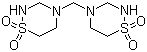 structure of CAS# 19388-87-5, Taurolidine;4,4'-Methylenebis[tetrahydro-2H-1,2,4-thiadiazine] 1,1,1',1'-tetraoxide