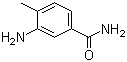 structure of CAS# 19406-86-1, 3-Amino-4-methylbenzamide