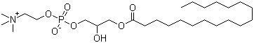 structure of CAS# 19420-57-6, Stearoyl Lyso-phosphocholine;1-Stearoyl-sn-glycero-3-phosphocholine